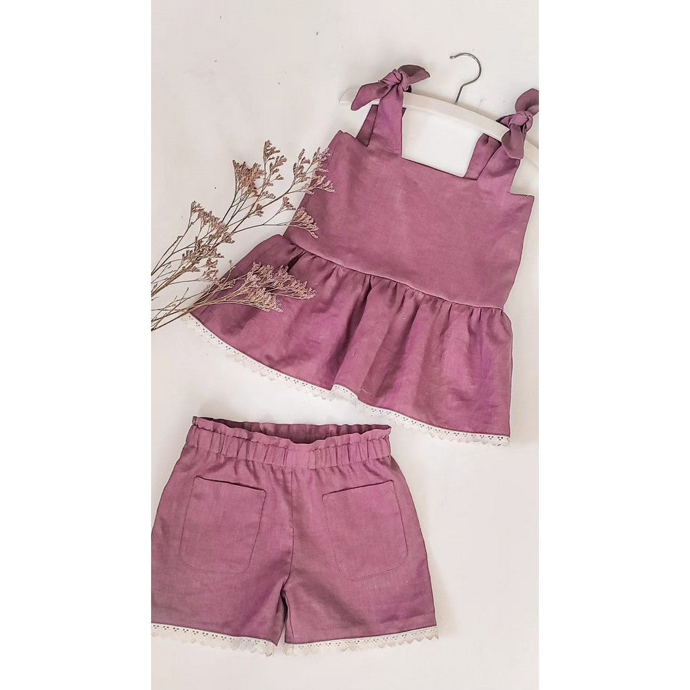 Lino e cotone, Wine red