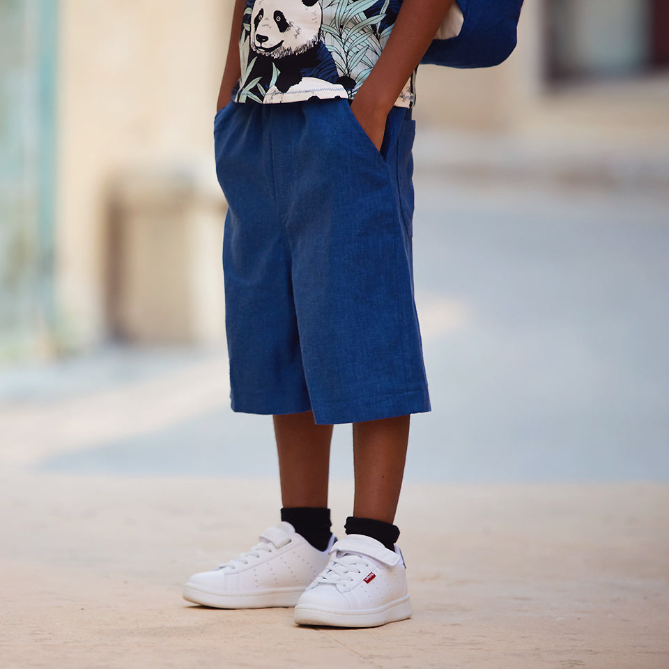 Lino e viscosa, Sail blue