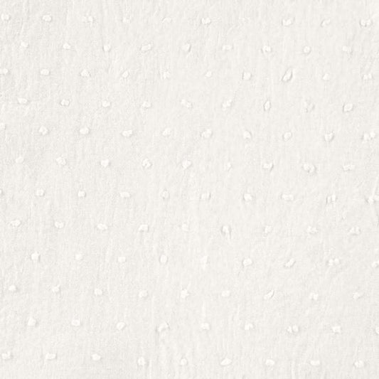 Plumetis blanc, coton uni