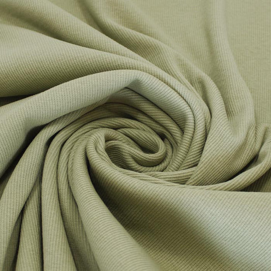Ribbing, Tea Green, dritto-rovescio