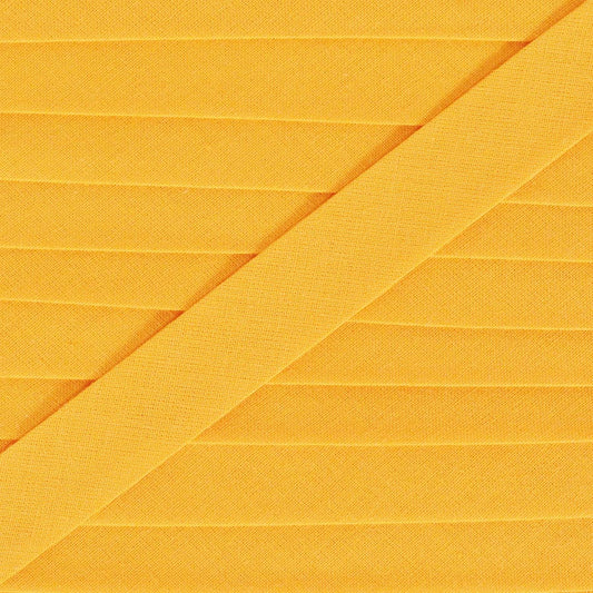 Biais or jaune 18 mm