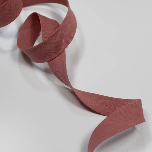 Biais rose antique 18 mm