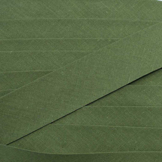 Biais vert olive 20 mm