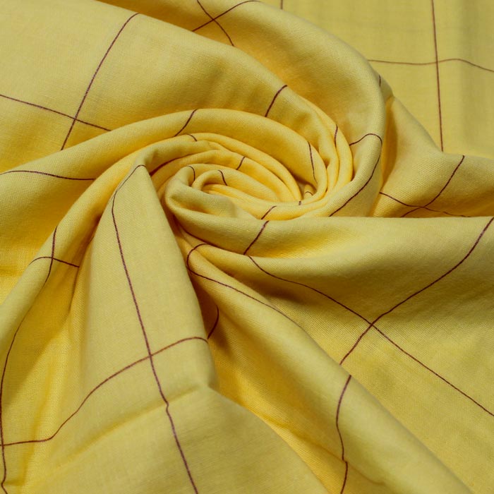 Thin grid, Giallo sole, Doppia garza