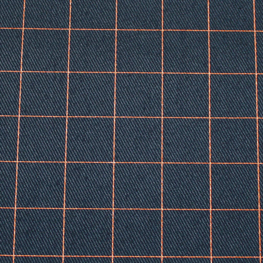 Thin Grid, Forest River, gabardine in tela di cotone