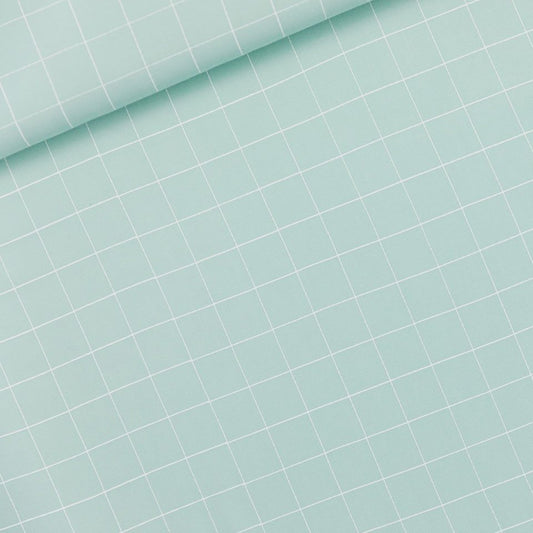 Thin grid, Harbor green, viscosa