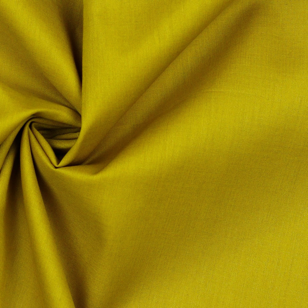 Cotton voile, Yellow ochre, GOTS