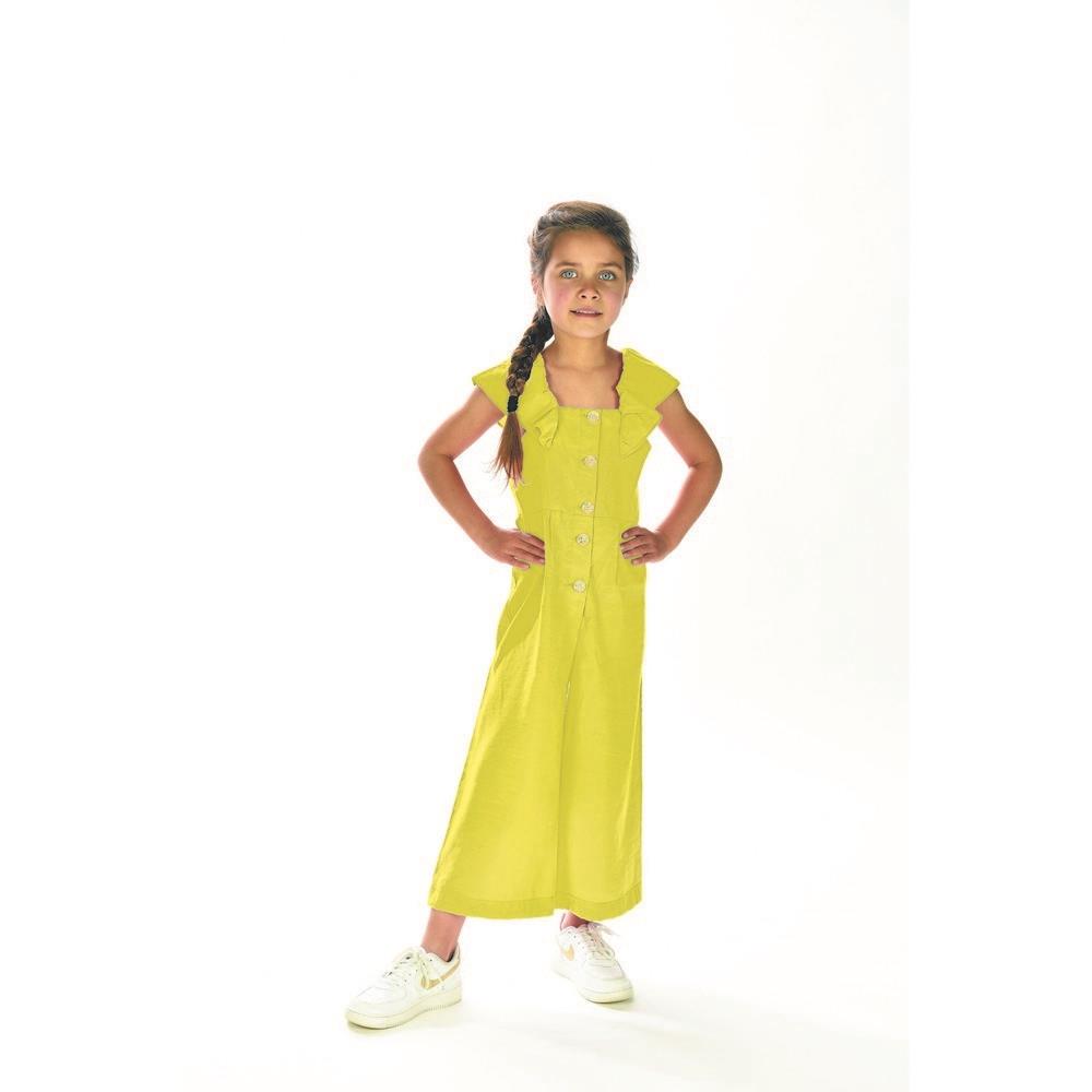 Cotton voile, Yellow ochre, GOTS