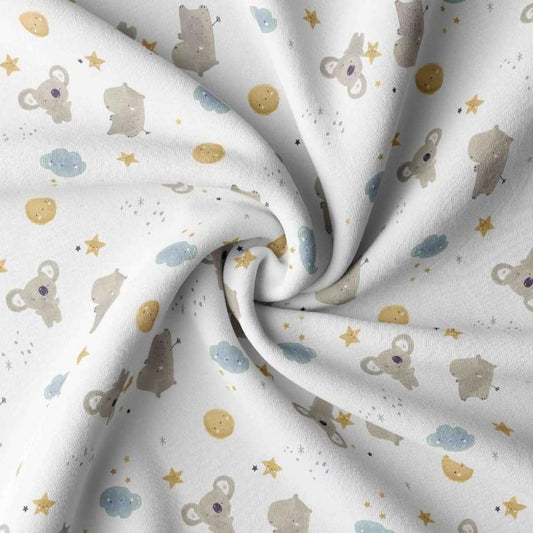 Zipopo, Blanc et bleu clair, coton français