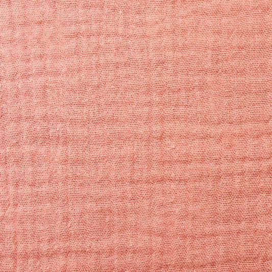 Chute de 100cm, double gaze uni gaufré Marsala