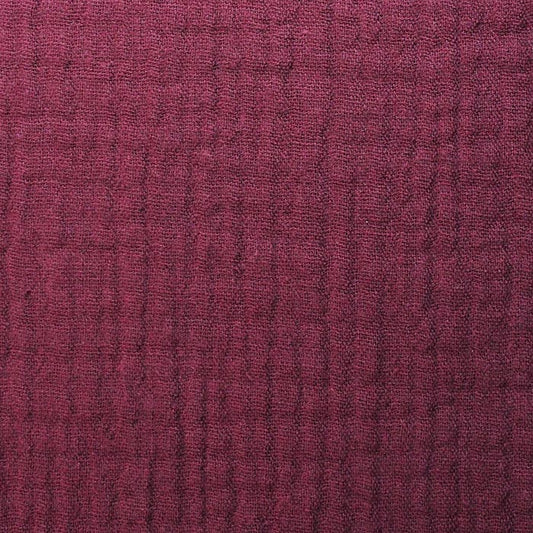 Double embossed gauze plain Purple