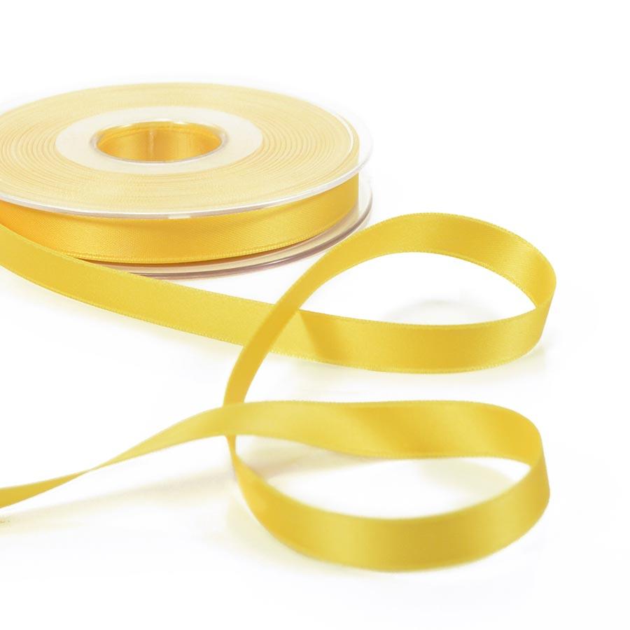 Nastro doppio raso giallo oro 10mm