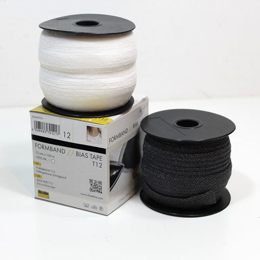 Formband, nastro sbieco, bianco/nero