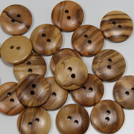 Bouton chic, bois - différentes tailles