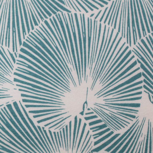 Fan Leaves, Bianco sale marino, felpa garzata