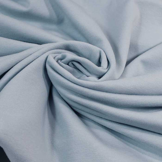 French terry, Azzurro cielo, felpa garzata
