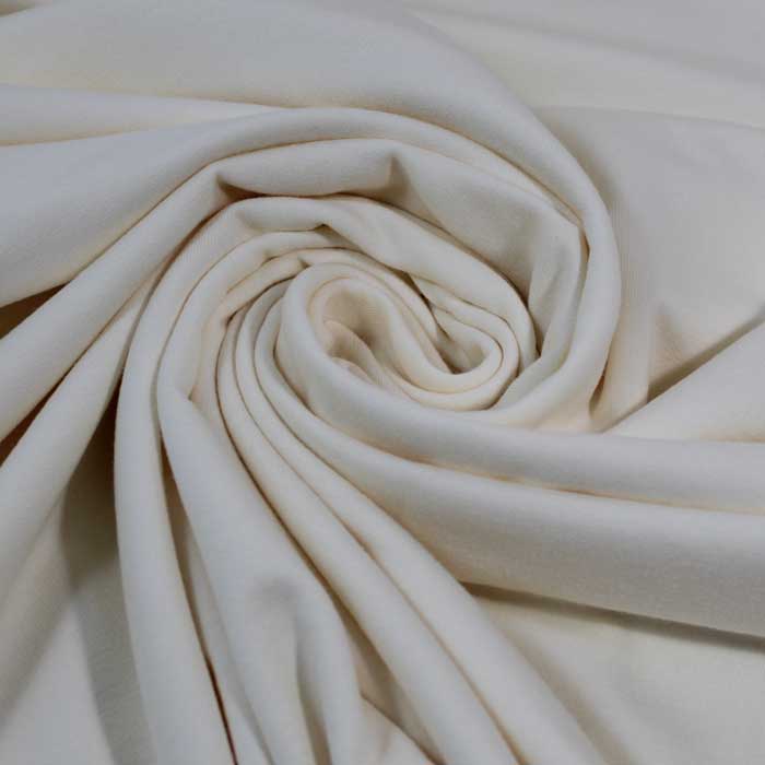 French terry, Bianco sale marino, felpa garzata