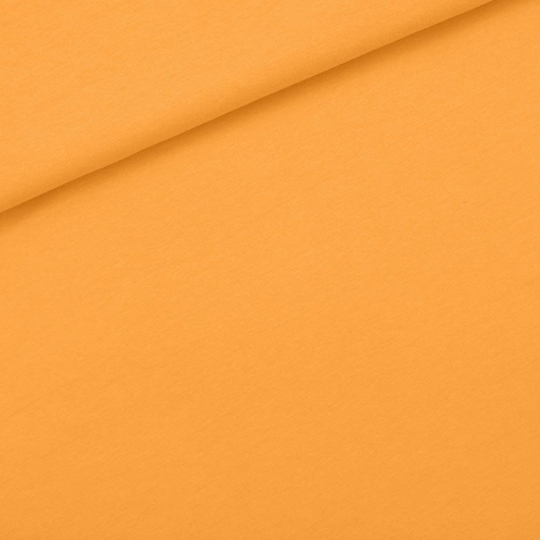 French terry, Amber yellow, felpa garzata