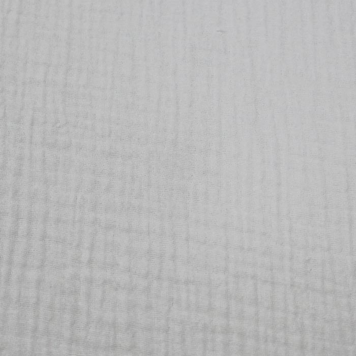 Doppia garza goffrata unito Blanc