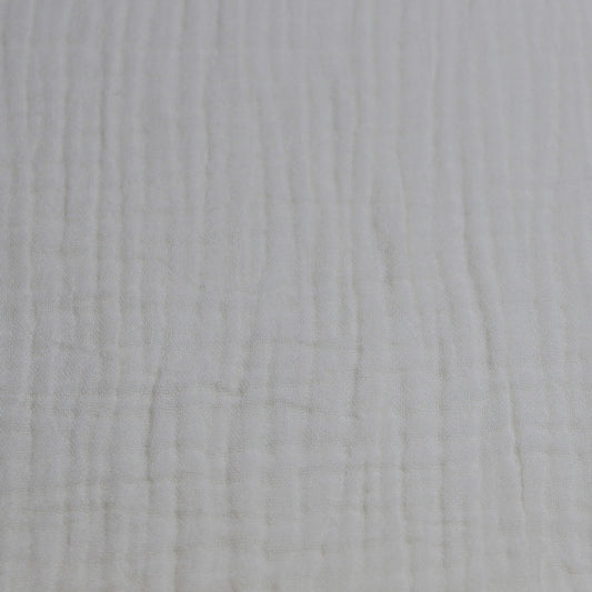 Double embossed gauze plain Ecru