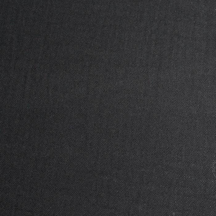 Chute de 150cm, Double gaze gaufrée uni Noir