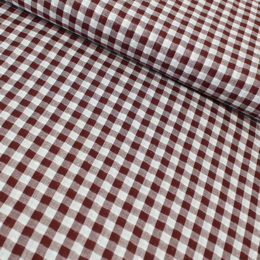 Gingham, doppia garza vichy, ruggine