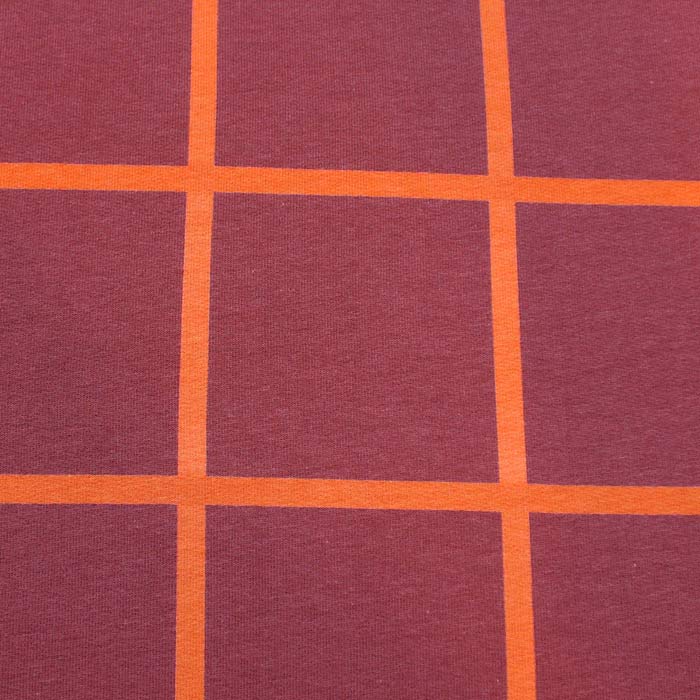 Grid XL, Bordeaux, felpa garzata