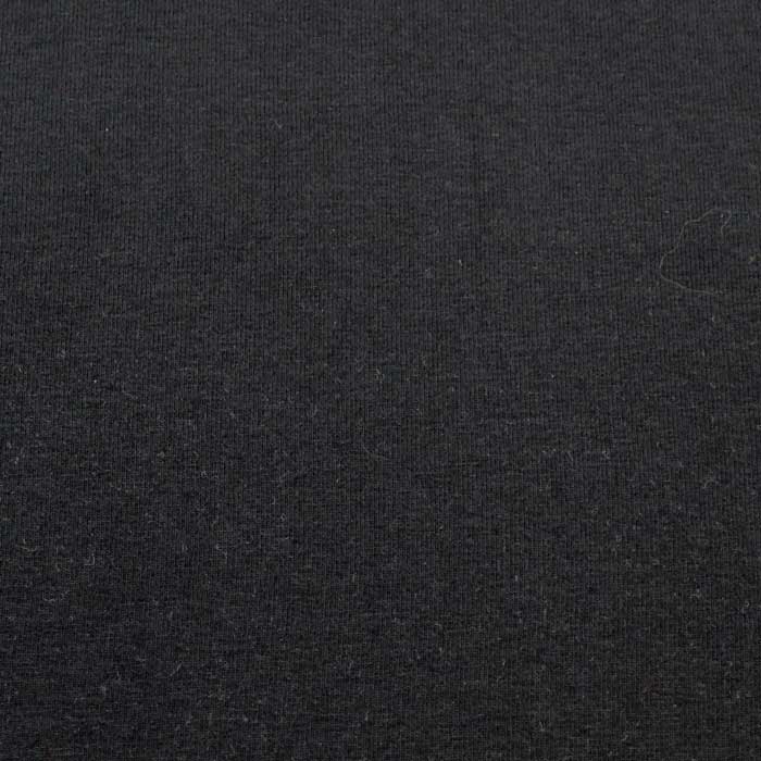 Jersey de coton uni noir