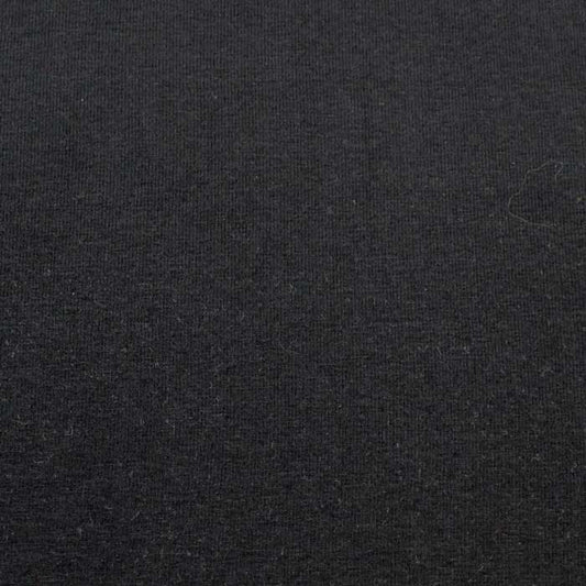 Jersey de coton uni noir