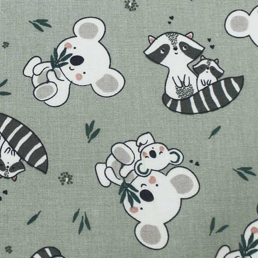 Fat quarter, Koaz, Kaki, coton français