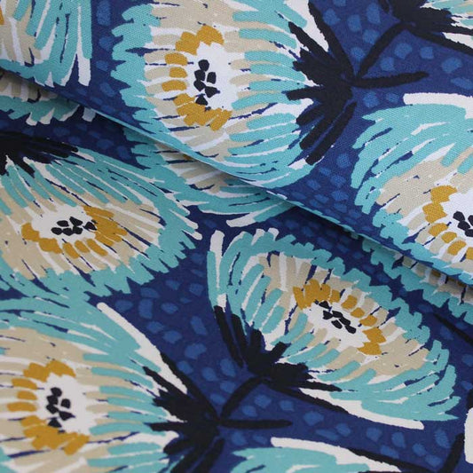 Laetitia Bleu, coton natté