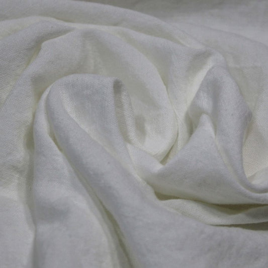 Fine serie 160cm, Misto lino cotone, stone washed, bianco