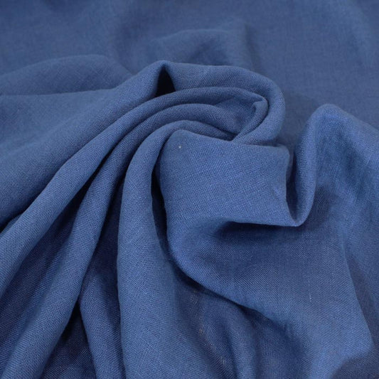 100% lin lavé, Indigo