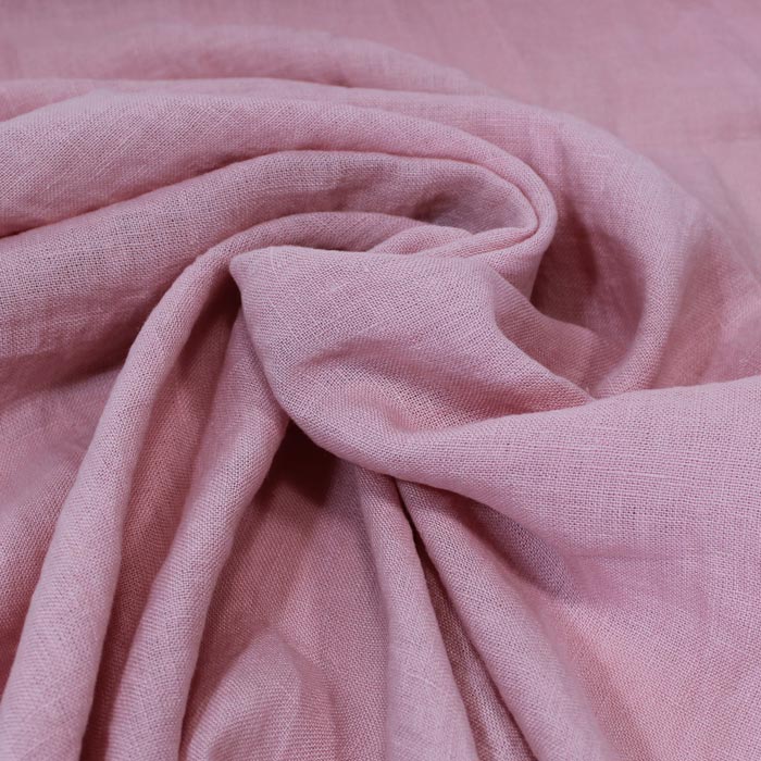 Lino 100% lavato, Rosa the