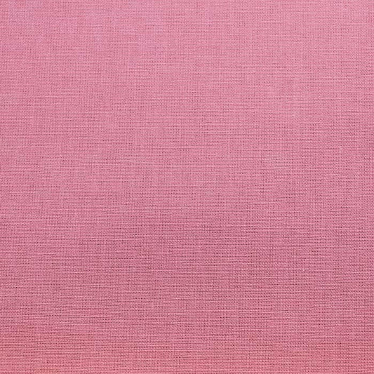 Coton uni Rose Le