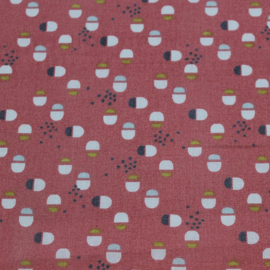Fat quarter, Torid, corallo, cotone francese